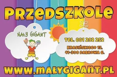 Przedszkole "Mały Gigant" - Niepubliczne Sportowe Przedszkole